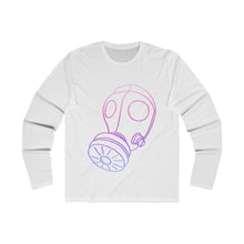 Load image into Gallery viewer, Neon Gas Mask Men's Long Sleeve Crew Tee
