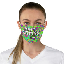 Load image into Gallery viewer, Don't Cross The Line Fabric Face Mask
